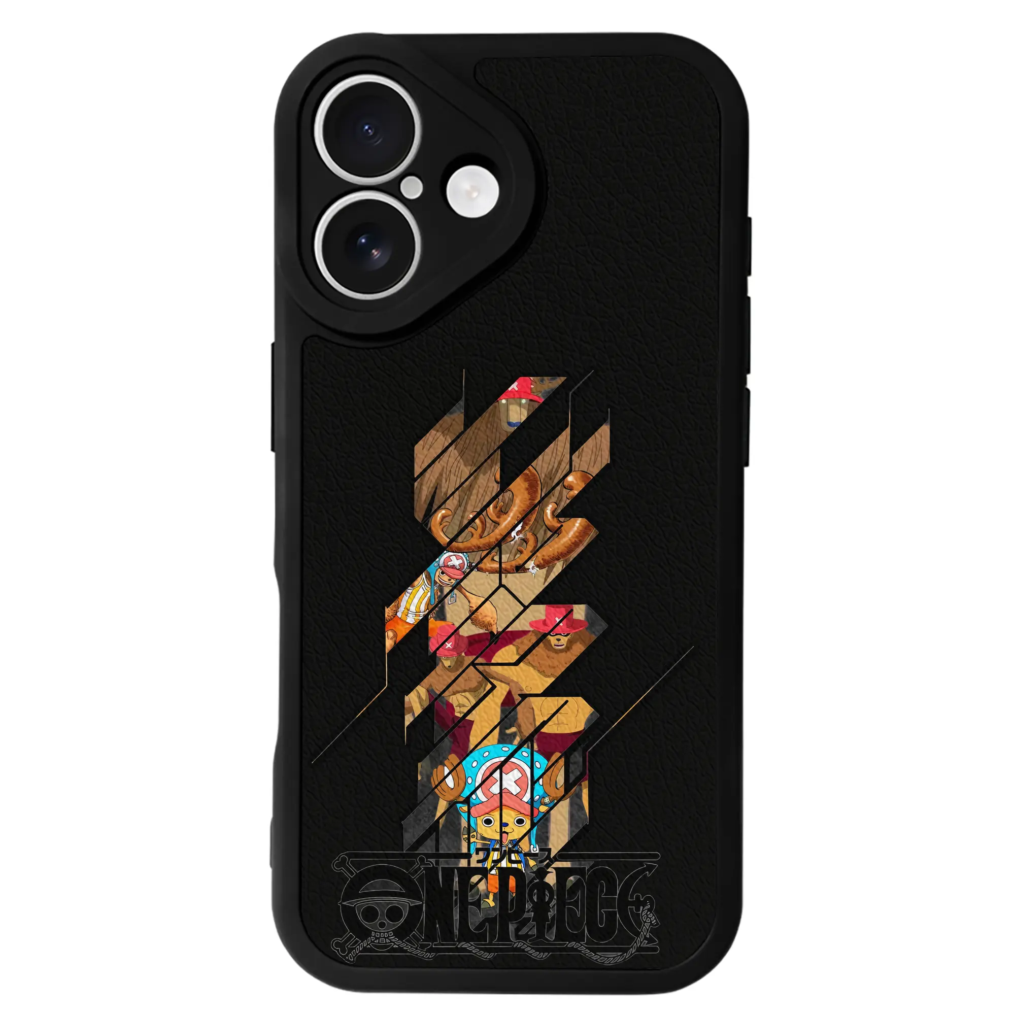 ワンピース グッズ トニートニー・チョッパー - IPhone 16シリーズ対応 ・ シリコンスマホケース ・ レザー調 ・ 高精度フィット ・ 耐衝撃 ・ ワイヤレス充電対応 ・ 精密カット